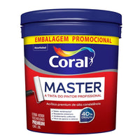 Tinta Acrílica Coral Master Fosca Branco 20L
