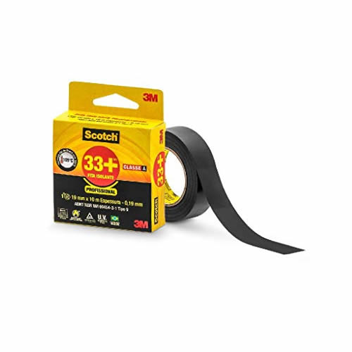 Fita Isolante 3M Scotch 33+ Profissional 19mm x 10m