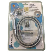 Ducha Higiênica Cromada Jackwal Com Registro E Mangueira 1,2m