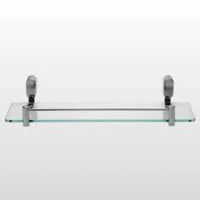 Prateleira Para Banheiro Jackwal Inti Em Vidro Com Suporte 40cm