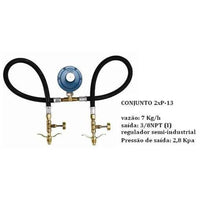 Kit 2 Reguladores De Gás P13 5kg/h Jackwal
