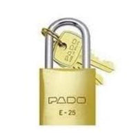 Cadeado Pado De Latão Maciço 25mm Com 2 Chaves