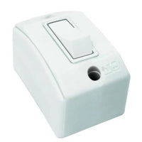 Interruptor Simples de Sobrepor 1 Tecla 10A Branco Perlex