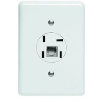 Conjunto Para Telefone Rj11 E Telebras P Lux Perlex Branco