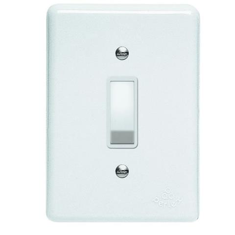 Conjunto Interruptor Simples 10a Branco Lux Perlex