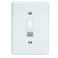 Conjunto Interruptor Simples 10a Branco Lux Perlex