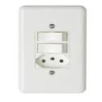 Conjunto 2 Interruptores Simples e 2 Tomadas 20A Perlex Branco Lux