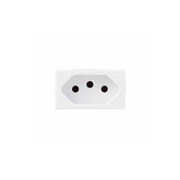 Modulo Tomada Iriel Imperia 2 Tomadas 10a 3 Pinos Branco