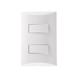 Interruptor Duplo Simples Iriel Brava 2 Branco