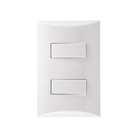 Interruptor Simples Iriel Brava 2 Teclas Branco