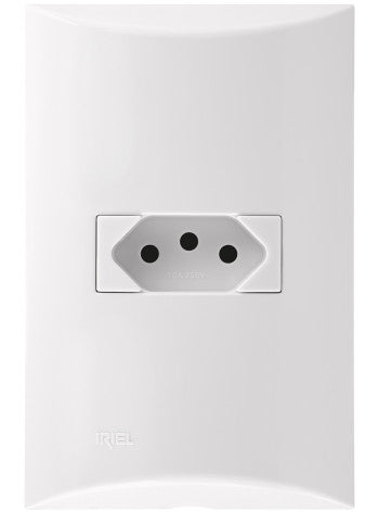 Tomada Iriel Brava 2p+t 10a 3 Pinos Nbr14136
