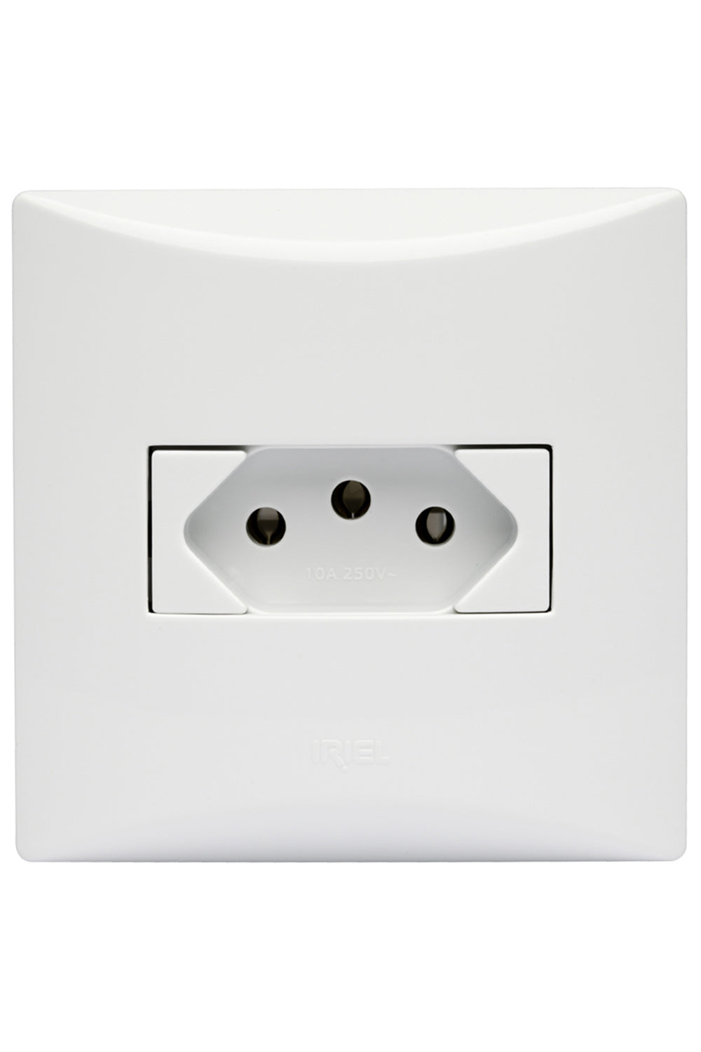Tomada 10a 3 Pinos 2 Polos Linha Brava Soprano Branca