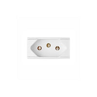 Módulo Tomada 2P+T 20A Duale Up Iriel Soprano Branco