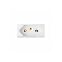 Módulo Tomada 2P+T 20A Duale Up Iriel Soprano Branco
