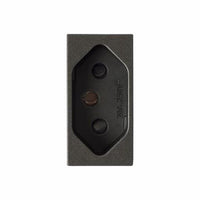 Tomada 2P+T 20A 250V Vivace Iriel Cinza Escuro