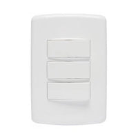 Interruptor Simples 3 Teclas Iriel Duale Up Soprano