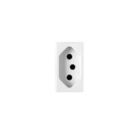 Módulo Tomada 20a 3 Pinos Linha Iris Soprano Branco