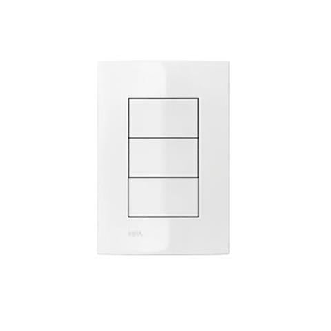 Placa Cega 4x2 Com Suporte Iriel Iris Branco