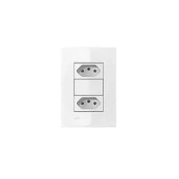 Conjunto 2 Tomadas 10a 2p Linha Iris Iriel Soprano Branco