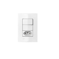 Conjunto Interruptor Simples E Tomada 10a Iriel Iris