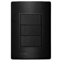 Conjunto 3 Interruptores Simples Iriel Revita Carbono 10A 250V 4x2