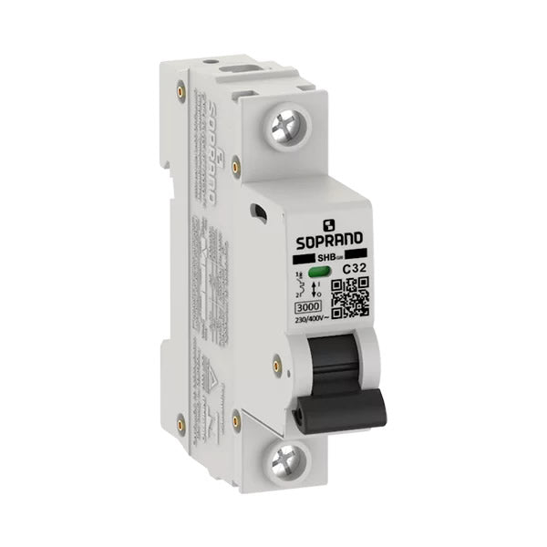 Disjuntor Mini Unipolar Soprano Shb1 Giii Curva C 32a