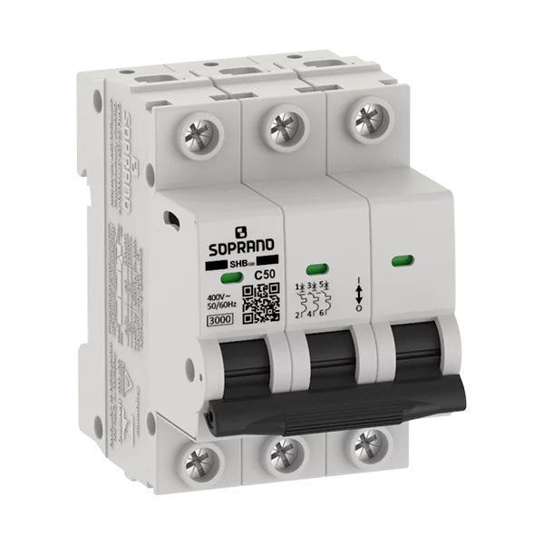 DISJUNTOR MINI TRIPOLAR  SHB3 GIII C050A