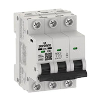 Mini Disjuntor Tripolar Soprano Shb3 Curva C 63a