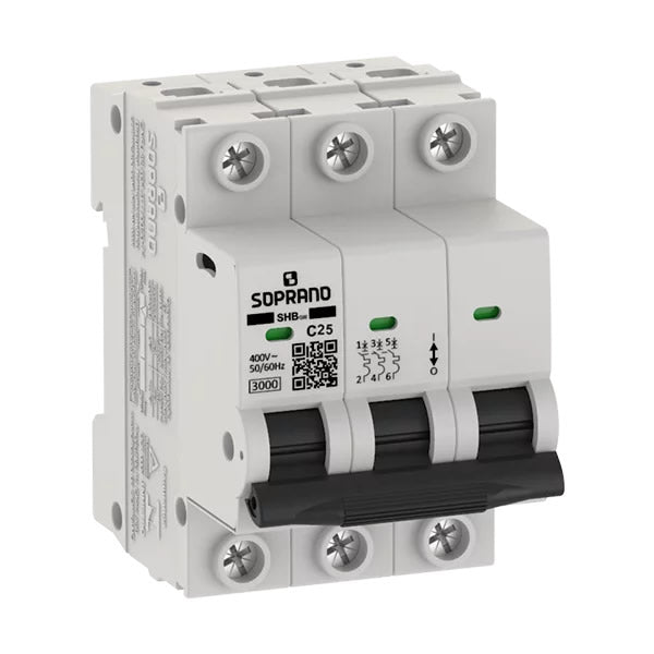 DISJUNTOR MINI TRIPOLAR  SHB3 GIII C020A