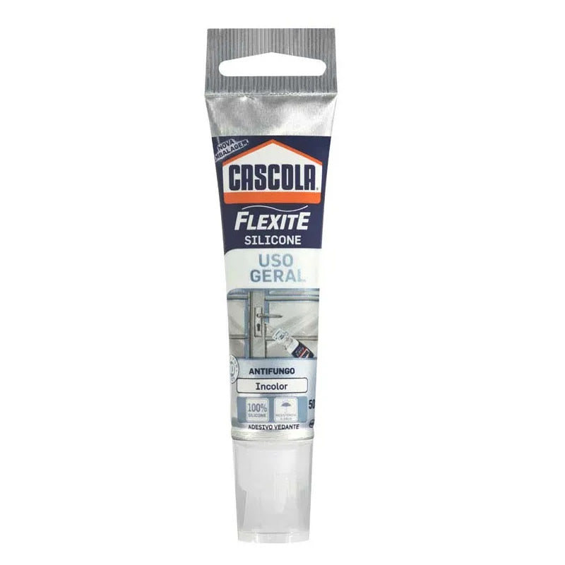 Cola Silicone Cascola Flexite Incolor Antifungo 50g