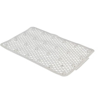 Tapete Flexível Astra Antiderrapante Com Ventosas Branco 50x32cm