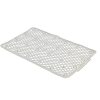 Tapete Flexível Astra Antiderrapante Com Ventosas Branco 50x32cm