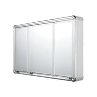 Armário De Sobrepor Astra 3 Portas Espelhado 73x45x113cm