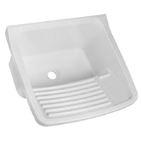 Tanque De Lavar Roupas Astra 22l Com Esfregador Branco