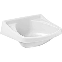 Lavatório Suspenso Astra Plástico Branco 36x26cm Com Válvula
