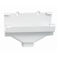 Bocal De Saída Para Calha 75mm Em PVC Branco Astra