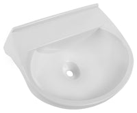 Lavatório Plástico Semicircular 50x40cm Branco Astra