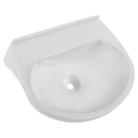 Lavatório Plástico Semicircular 50x40cm Branco Astra