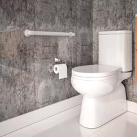 Barra De Apoio Astra Plástica Texturizada 50cm Branca