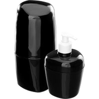 Kit Porta Escova E Sabonete 2 Peças Astra Preto
