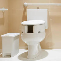 Assento Sanitário Elevado Almofadado Astra Com Trava Branco