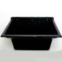 Tanque De Plástico Astra 22 Litros Preto Com Esfregador 47x43x27cm