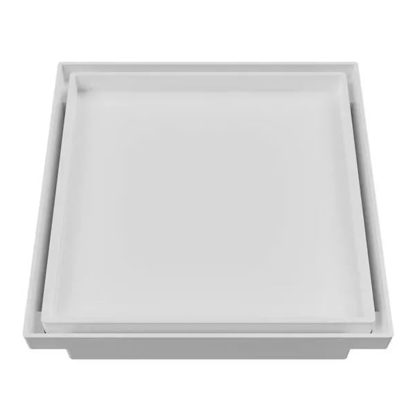 Ralo Oculto Quadrado Universal 10x10cm Branco Astra