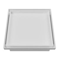 Ralo Oculto Quadrado Universal 10x10cm Branco Astra
