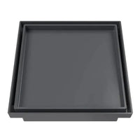 Ralo Oculto Quadrado Universal 10x10cm Astra Cinza