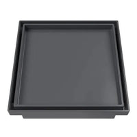 Ralo Oculto Quadrado Universal 10x10cm Astra Cinza