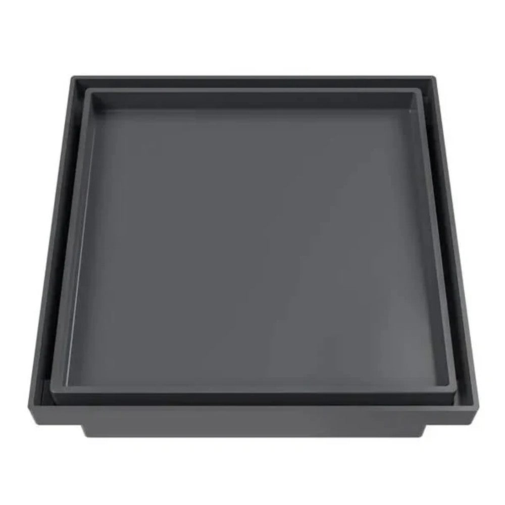 Ralo Oculto Quadrado Universal 10x10cm Astra Cinza