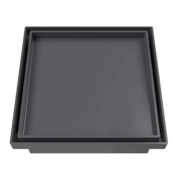 Ralo Oculto Quadrado Universal 10x10cm Astra Cinza
