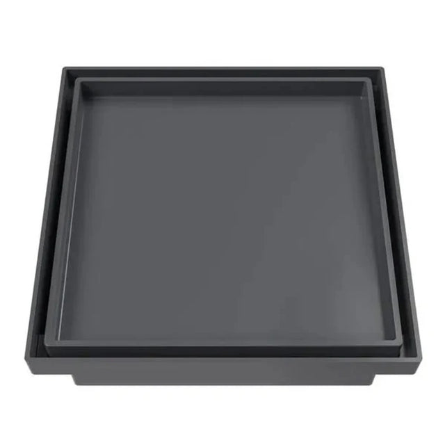 Ralo Oculto Quadrado Universal 10x10cm Astra Cinza