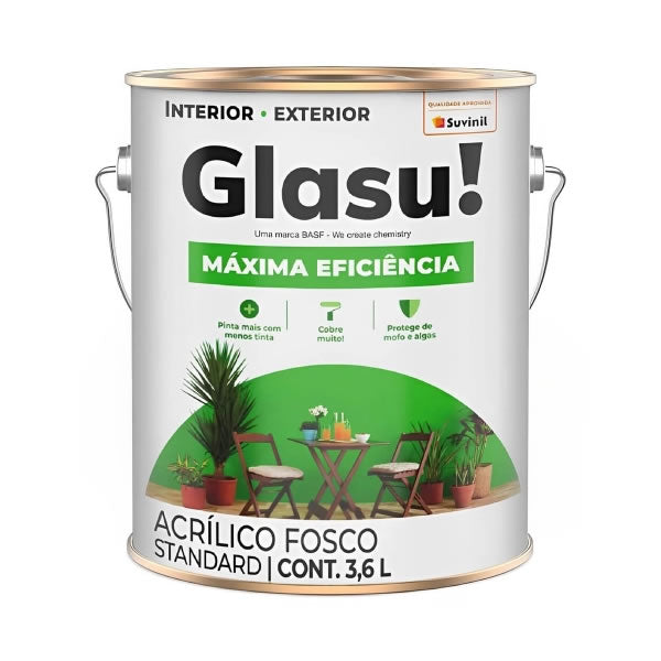 SUVINIL STANDARD GLA ACRILICO FOSCO BRANCO 3,6LTS